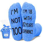 100th Years Old Birthday Gifts - Gifts for Elderly in Their 100s, Gift Ideas for 100 Year Old Man Woman, 100th Birthday Socks for Men Women