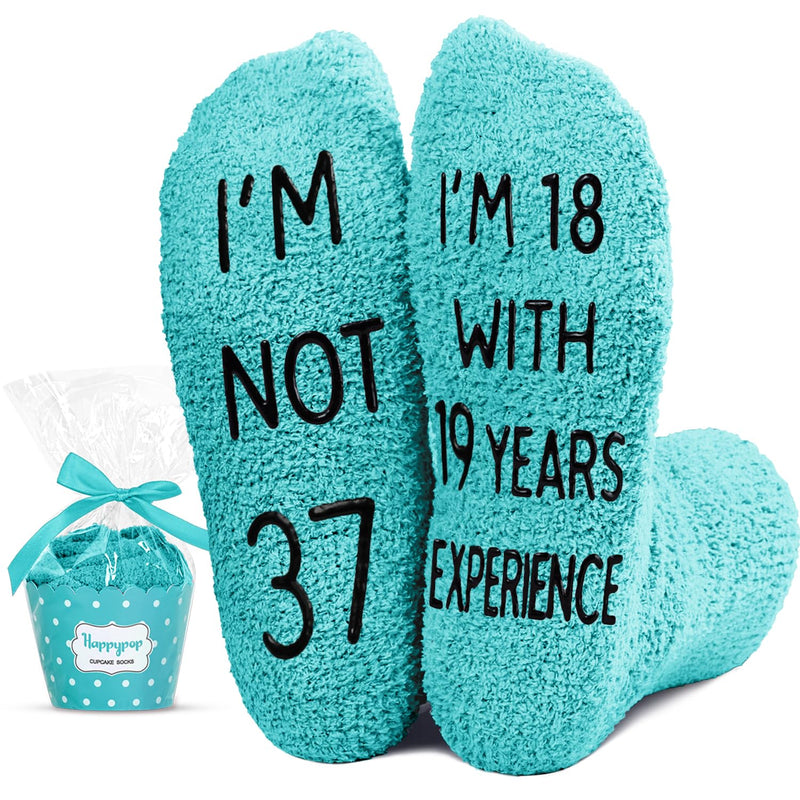 37th Years Old Birthday Gifts for Women - Socks for 37 Year Old Men, Gift Ideas for 37 Year Olds, Best Gifts for 37 Year Old Woman Man