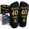 40th Years Old Birthday Gifts for Men - Socks for 40 Year Olds, 40th Birthday Socks, Gift Ideas for 40 Year Old Man Woman