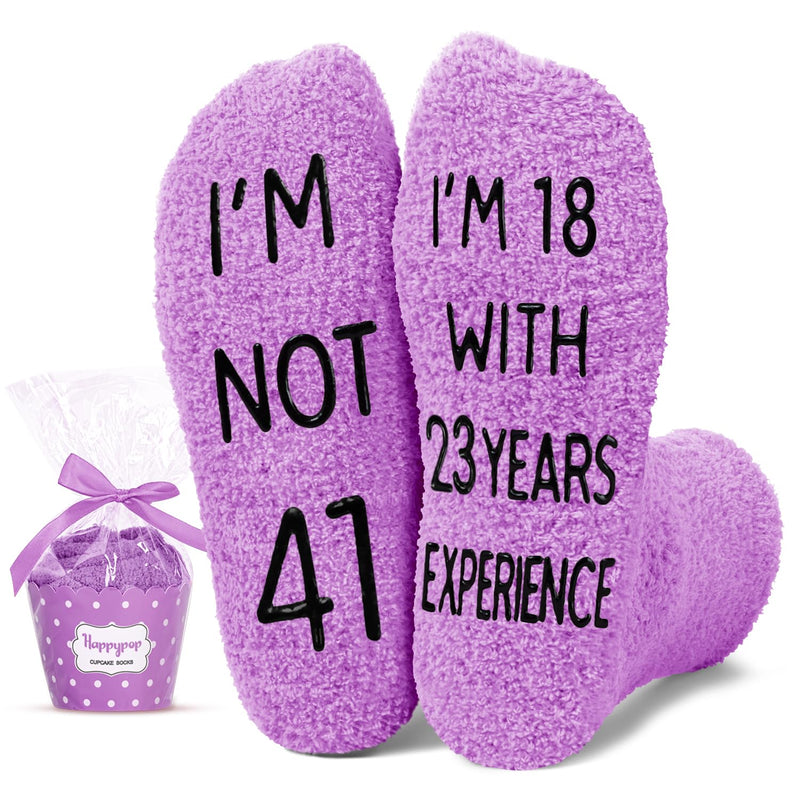 41st Birthday Gifts Ideas for Women - Socks for 41 Year Old Woman, 41st Birthday Gifts for Female, 41 Year Old Gifts for Her