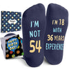 54th Years Old Birthday Gifts for Men - Socks for 54 Year Olds, Gift Ideas for 54 Year Old Man Woman, 54th Birthday Socks