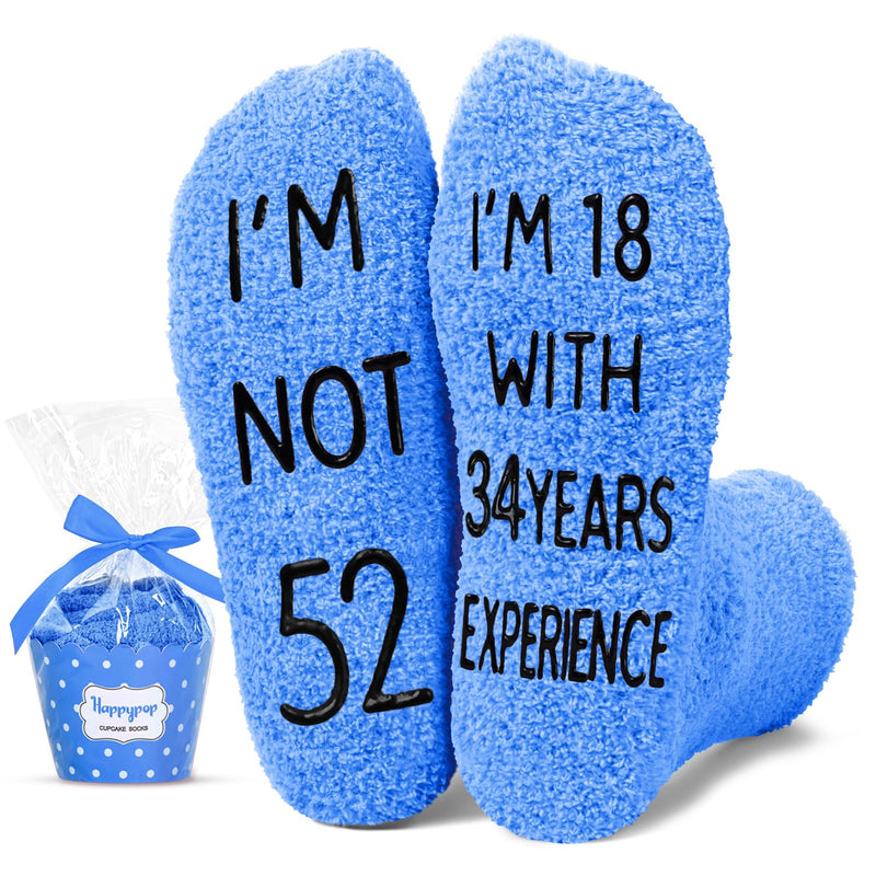 52nd Years Old Birthday Gifts - Gifts for Guys in Their 52s, Gift Ideas for 52 Year Old Man Woman, 52nd Birthday Socks for Men Women