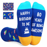 80th Birthday Gift ideas Socks - Best Gifts for 80 Year Old Man Woman, 80th Birthday Gifts for Elderly