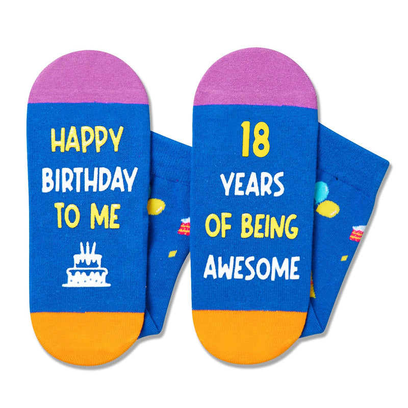 18th Birthday Gift Ideas Socks - 18th Birthday Socks for 18 Year Old Boys Girls, Gift Ideas for 18 Year Old Teens