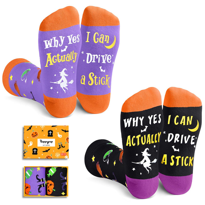 Halloween Socks Spooky Gifts For Men Women - Halloween Gifts Horror Gifts Halloween Witch Horror Socks Pack