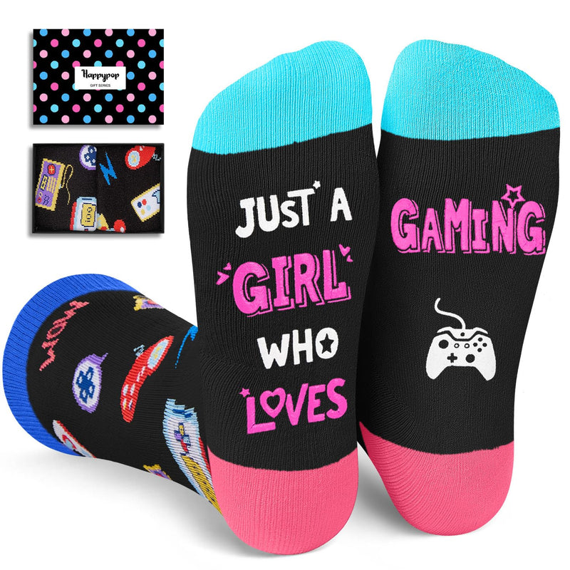 Gamer Gifts For Girl Women - Funny Gamer Stocking Stuffers, Gaming Socks Video Game Socks For Girls