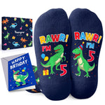 5th Birthday Gifts for Boys - Socks for Child Girls Age 5, Presents for 5 Year Olds, 5 Year Old Boy Gift Ideas, Birthday Gift Box with Greeting Card