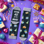 40th Birthday Gifts Ideas for Men - Socks for 40 Year Olds, Best Gifts for 40 Year Old Middle Aged Man Woman, 40th Birthday Socks