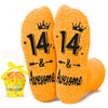 HAPPYPOP 14 Year Old Birthday Gifts Ideas for Boys - Socks for Kids Age 14, Birthday Gifts for Teenager Girls, Happy Birthday Gift