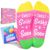 7th Birthday Gifts for Girls - Socks for Kids Age 7, Gift Ideas for Seven Year Old Girls, Birthday Gift Box with Greeting Card