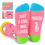 Penguin Gifts for Women - Crazy Ocean Socks for Teen Girls, Penguin Socks Animal Socks