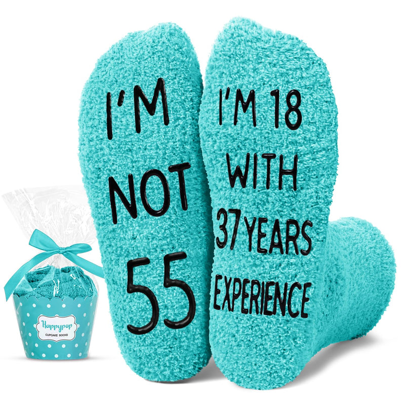 55th Birthday Gifts Ideas for Women - Socks for 55 Year Old Woman, 55 Year Old Gifts for Her, 55th Birthday Gifts for Female