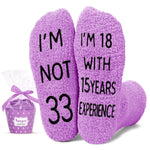 33rd Years Old Birthday Gifts for Women - Socks for 33 Year Olds, Gift Ideas for 33 Year Old Female, Best Gifts for 33 Year Old Woman