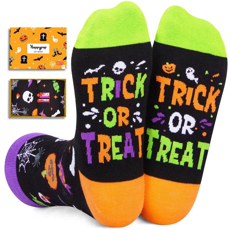 Halloween Gifts Pumpkin Gifts Men Women - Halloween Socks Pumpkin Skull Spooky Socks