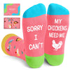 Chicken Socks for Women - Rooster Socks Men, Funny Chicken Gifts for Chicken Lovers Rooster Gifts