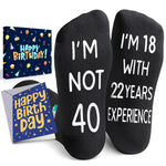 40th Years Old Birthday Gifts for Men - Socks for 40 Year Olds, Gift Ideas for 40 Year Old Man Woman, 40th Birthday Gifts