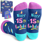 15th Birthday Gifts Ideas Socks - Gifts for 15 Year old Boy Girl, Gifts for Teens 15