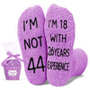 44th Birthday Gifts Ideas for Women - Socks for 44 Year Old Woman, 44th Birthday Gifts for Female, 44 Year Old Gifts for Her