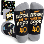 40th Birthday Gifts for Men - Socks for 40 Year Olds, 40th Birthday Socks, Best Gifts for 40 Year Old Middle Aged Man Woman