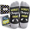 HAPPYPOP Friend Gifts Idea Socks For Men - Friendship Gifts for Men Women, Gifts for Friends, Friendship Gifts Socks, Friend Socks With Greeting Card