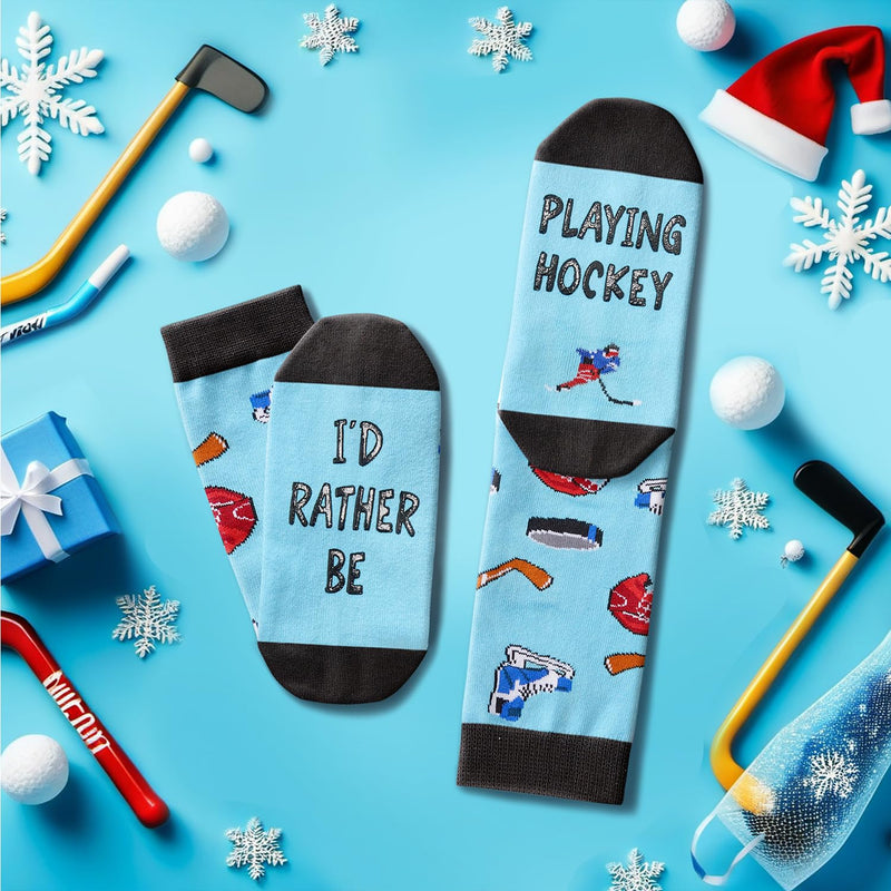 Zmart Hockey Gifts For Men Women - Hockey Mom Dad Gifts, Gifts For Hockey Goalie Coach Players Lovers, Field Ice Hockey Socks