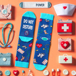 Cool Nurse Gifts for Men Women - Retirement Gifts for Nurses Practitioner Gifts Rn Gifts,Funny Nurse Socks Nurse Off Duty Socks, Nurse Week Gifts