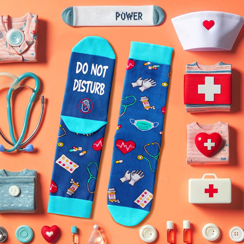 Cool Nurse Gifts for Men Women - Retirement Gifts for Nurses Practitioner Gifts Rn Gifts,Funny Nurse Socks Nurse Off Duty Socks, Nurse Week Gifts