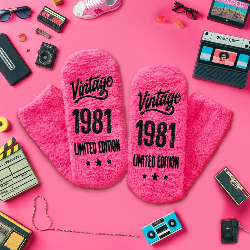 43rd Birthday Gifts Ideas for Women - Socks for 43 Year Olds, 1981 Birthday Gifts, Best Gifts for 43 Year Old Woman