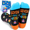 7th Birthday Gifts Socks Ideas - Gift Ideas for Girls Boys Age 7, Presents for 7 Year Olds, Seven Year Old Gifts for Kids