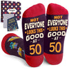 50th Birthday Gifts Ideas for Women Men - Socks for 50 Year Old Middle Aged Woman Man, Best Gifts for 50 Year Olds, 50 Year Old Birthday Gifts for Her Him