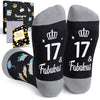 17th Birthday Gifts Ideas Socks - 17 Year old Boy Girl Gifts, Happy Birthday Gifts for 17 Years