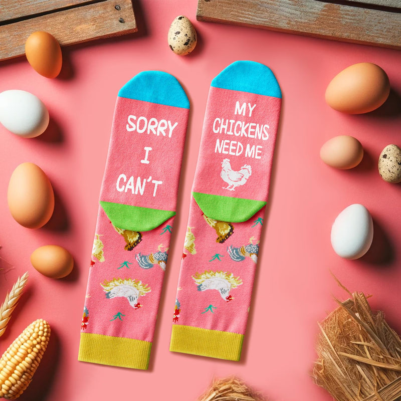 Chicken Socks for Women - Rooster Socks Men, Funny Chicken Gifts for Chicken Lovers Rooster Gifts