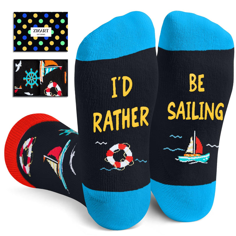 Sailing Gifts for Boat Owners Boater Captain - Funny Boating Gifts for Men Women Teens, Boating Gifts for Lovers Sailors, Sailing Boat Socks