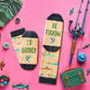 Id Rater Be Fishing Socks - Gifts For Fisherman Who Has Everything, Cool Fishing Gifts For Men Women, Unique Fishing Socks Men Women