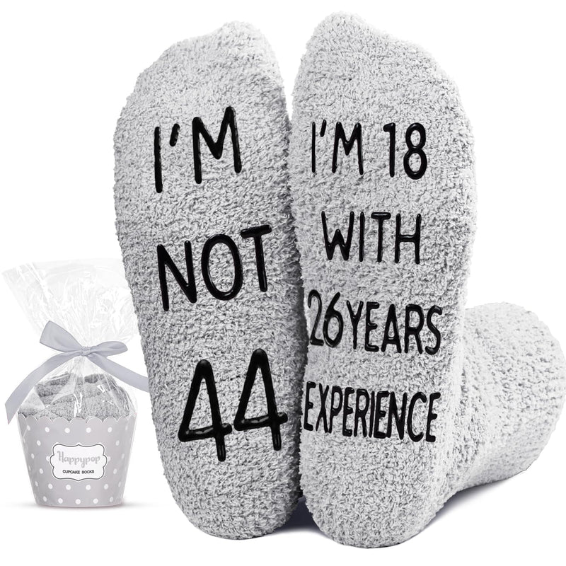 44th Birthday Gifts Ideas for Men - Socks for 44 Year Old Middle Aged Man, 44th Birthday Gifts for Him, 44 Year Old Gifts for Male