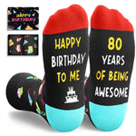 Zmart 80th Birthday Gift Ideas for Men - Socks for Older Men over 80, Best Gifts for 80 Year Old, Old Man Gifts for Men Useful