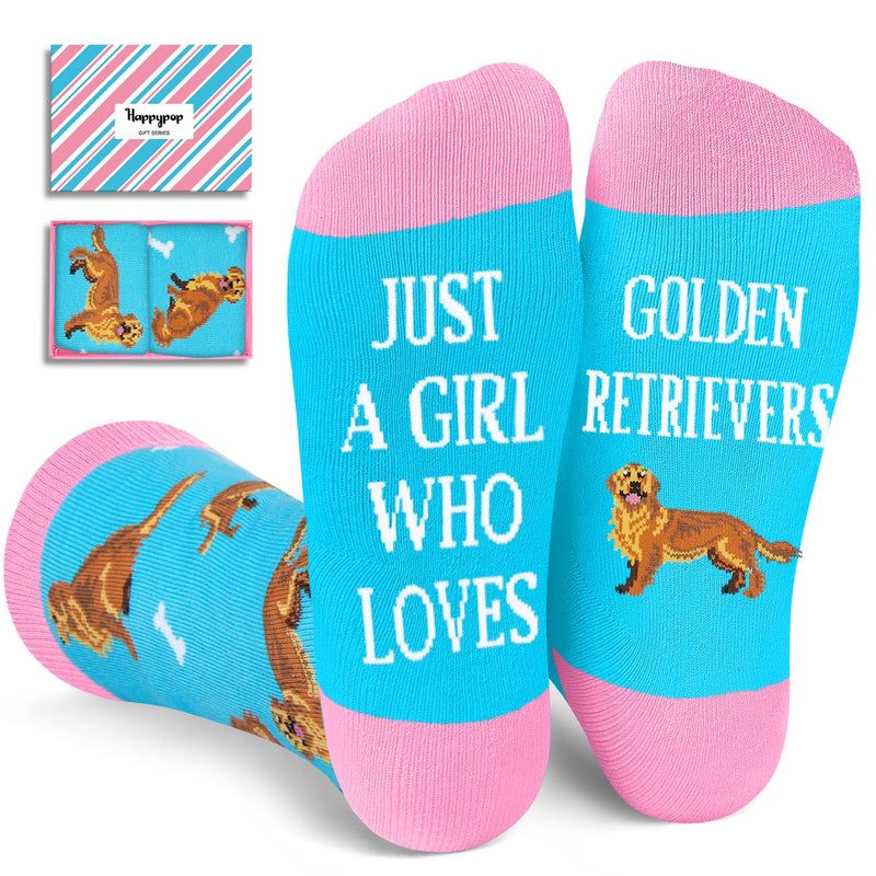 Golden Retriever Lover Gifts - Dog Mom Socks for Dog Enthusiasts Golden Retriever