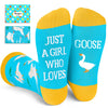 Goose Gifts Stocking Socks For Men Women - Goose Socks Xmas Stocking Stuffers For Mom Dad