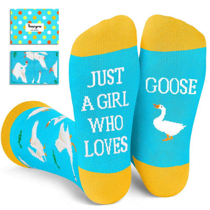 Goose Gifts Stocking Socks For Men Women - Goose Socks Xmas Stocking Stuffers For Mom Dad