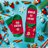 Funny Christmas Socks for Boys Girls, Holiday Socks Reindeer Socks for Kids, Christmas Gifts Santa Gifts Stocking Stuffers