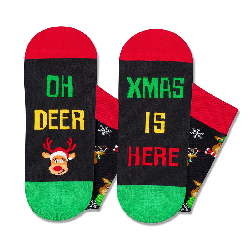 Christmas Gifts Ideas Stocking Socks - Holiday Socks Reindeer Socks, Secret Santa Gifts Christmas Gifts Stocking Stuffers