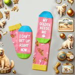 Funny Golden Retriever Gifts for Women - Novelty Golden Retriever Socks Silly Crazy Fun Socks