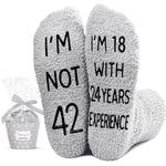 42nd Birthday Gifts Ideas for Men - Socks for 42 Year Old Middle Aged Man, 42nd Birthday Gifts for Him, 42 Year Old Gifts for Male