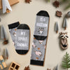 HAPPYPOP Raccoon Gift Ideas for Men Boys - Racoon Socks, Racoon Stuff for Women Teen Girls, Animal Socks, Christmas Stocking Stuffers