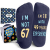 67th Years Old Birthday Gifts for Men - Socks for 67 Year Olds, Gift Ideas for 67 Year Old Man Woman, 67th Birthday Socks