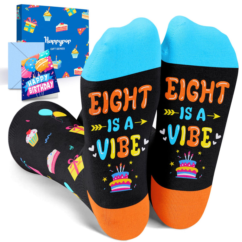 8th Birthday Gifts Socks Ideas - Gift Ideas for Girls Boys Age 8, Presents for 8 Year Olds, Eight Year Old Gifts for Kids