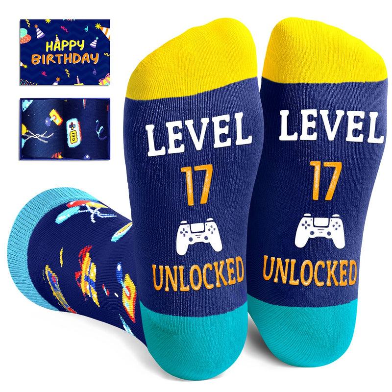 17th Birthday Gifts Ideas for Boys - Socks for Teenager Boy Girl Age 17, Birthday Presents for 17 Year Olds Teens