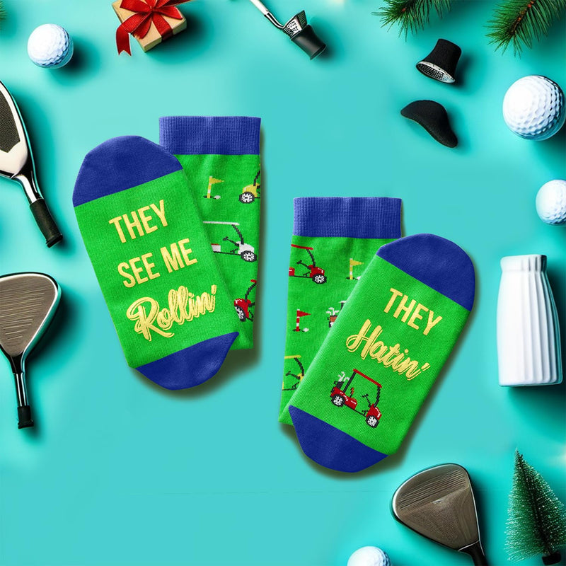 Funny Golf Gifts For Women Men - Cool Gifts For Golfers Men, Novelty Golf Socks For Men Funny, Golfing Socks Golf Presents Stocking Stuffers