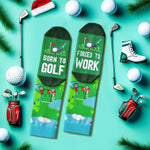 Golf Gifts For Men Women - Cool Gifts For Golfers, Golfing Socks Golf Presents, Novelty Golf Socks, Golf Stocking Stuffers