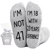 41st Birthday Gifts Ideas for Men - Socks for 41 Year Old Middle Aged Man, 41st Birthday Gifts for Him, 41 Year Old Gifts for Male